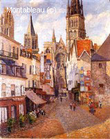 Lumière du Soleil, Après-midi, la Rue de l'Epicerie à Rouen