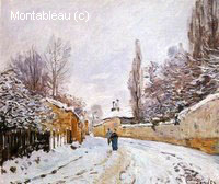 Route sous la Neige, Louveciennes