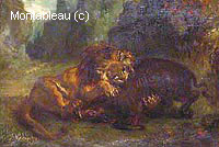 Lion et Sanglier