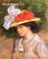 Femme au Chapeau Fleuri