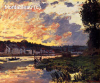 La seine à Bougeval, soir