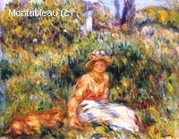 Jeune Femme dans un Jardin