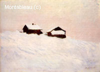 Maisons dans la neige