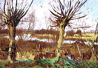 Paysage aux Arbres, Calcot