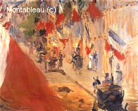 Rue Mosnier Décorée de Drapeaux