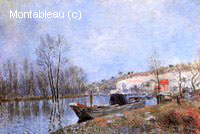 Les Bords du Loing à Saint-Mammès à côté de Moret