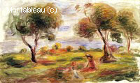 Paysage aux Figures à Cagnes