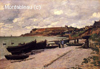 Sainte-Adresse, bateaux de pêche sur le rivage