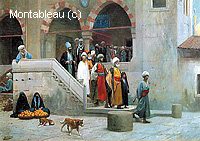 Quittant la Mosquée