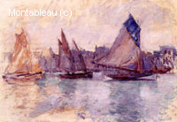 Bateaux dans le port du Havre