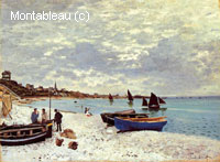 La plage à Sainte-Adresse