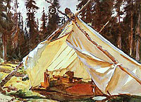 Une Tente dans les Rocheuses