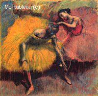 Deux Danseuses Jaunes et Roses