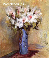 Vase de Lilas et de Roses