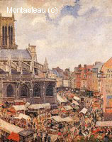 Le Marché près de l'Eglise de Saint-Jacques, Dieppe