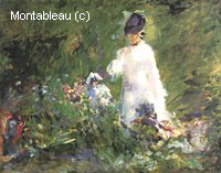 Jeune Femme parmi les Fleurs