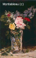 Vase de Roses et de Lilas