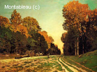 La route de Chailly vers Fontainebleau