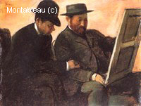 Les Amateurs (Paul Lafond et Alphonse Cherfils Examinant une Peinture)