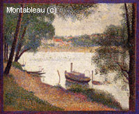 La seine à la la Grande Jatte au printemps