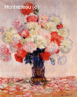 Vase de pivoines