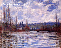 Le courant de la seine à Vetheuil