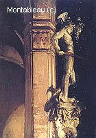 Statue de Perseus la Nuit