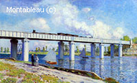 Le pont de chemin de fer à Argenteuil