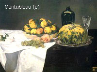 Nature Morte au Melon et Pêches