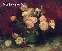 Roses et pivoines