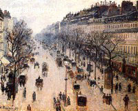 Le Boulevard Montmartre, Matin d'Hiver