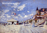 La promenade sur la plage de Trouville