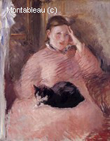 Femme au Chat, Portrait de Madame Manet