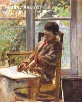 Lucien Pissarro dans un Intérieur