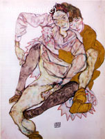 Seated Couple (Egon and Edith Schiele)