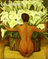 Nude with Calla Lilies