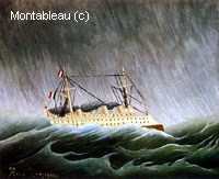 Tempête en mer