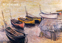 Bateaux sur la plage