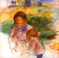 Femme et Enfant à la Campagne