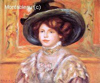 Jeune Femme au Chapeau Bleu