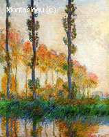 Trois arbres en automne