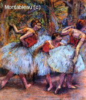 Trois Danseuses (Jupes Bleues, Chemisiers Rouges)