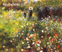 Paysage d'Eté (Femme à l'Ombrelle dans un Jardin)