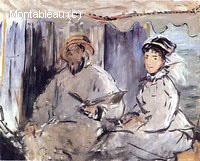 Claude et Camille dans l'Atelier de son Bateau